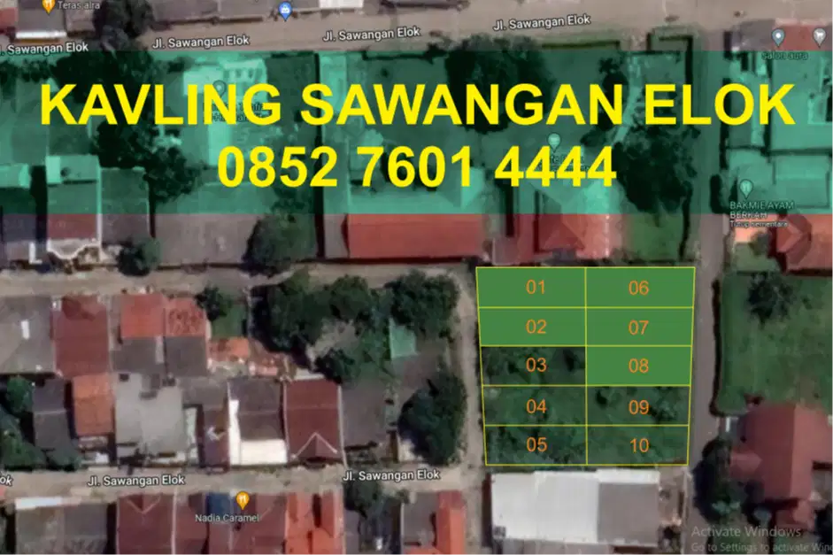Dijual Kavling di Perumahan Sawangan Elok, SHM, Luas 90 m2, (6 x 15)m.
