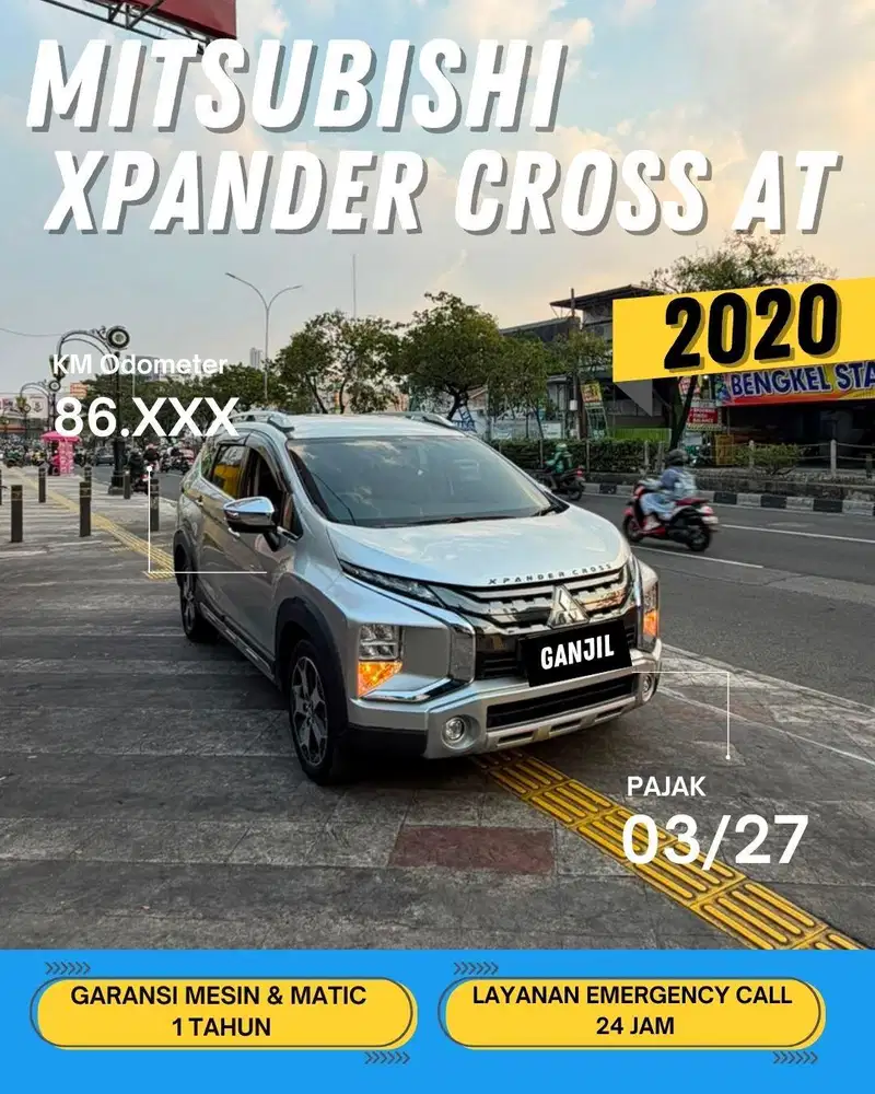 MITSUBISHI XPANDER CROSS AT MATIC 2020 SILVER