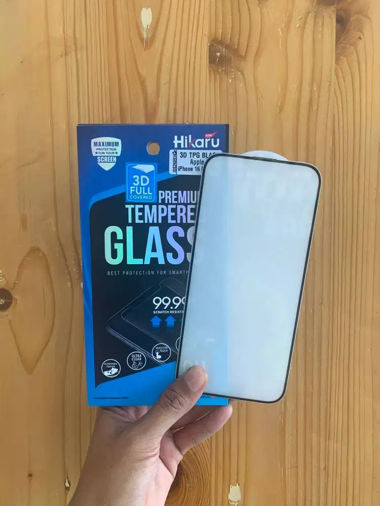 Hikaru Tempered Glass 3D Side Full iPhone 16 Pro Max