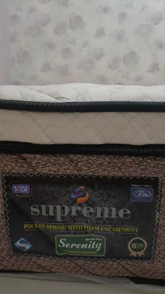 Jual Cepat Kasur Serenity Supreme dan Kulkas Sharp