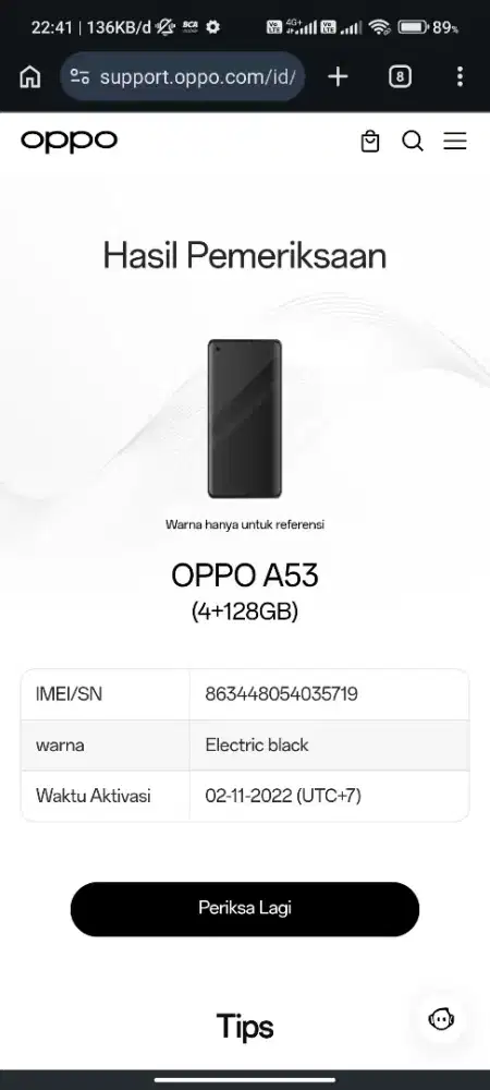 Oppo A53 4/128gb FullOriginal FullAccesories Nominusss Mulusss Kinyis
