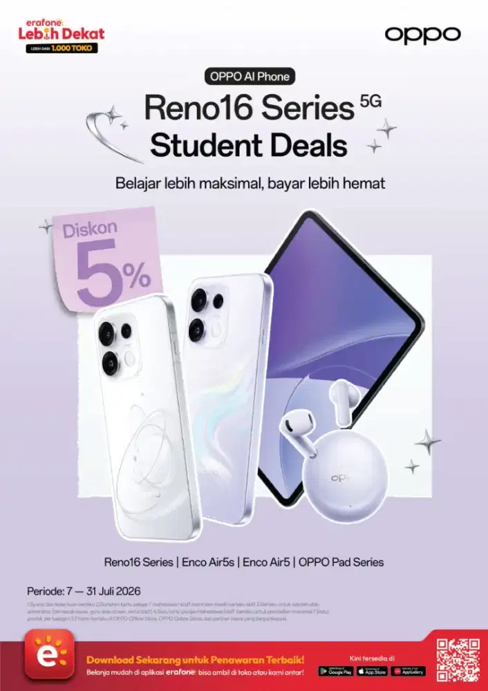 OPPO PROMO discount 5%