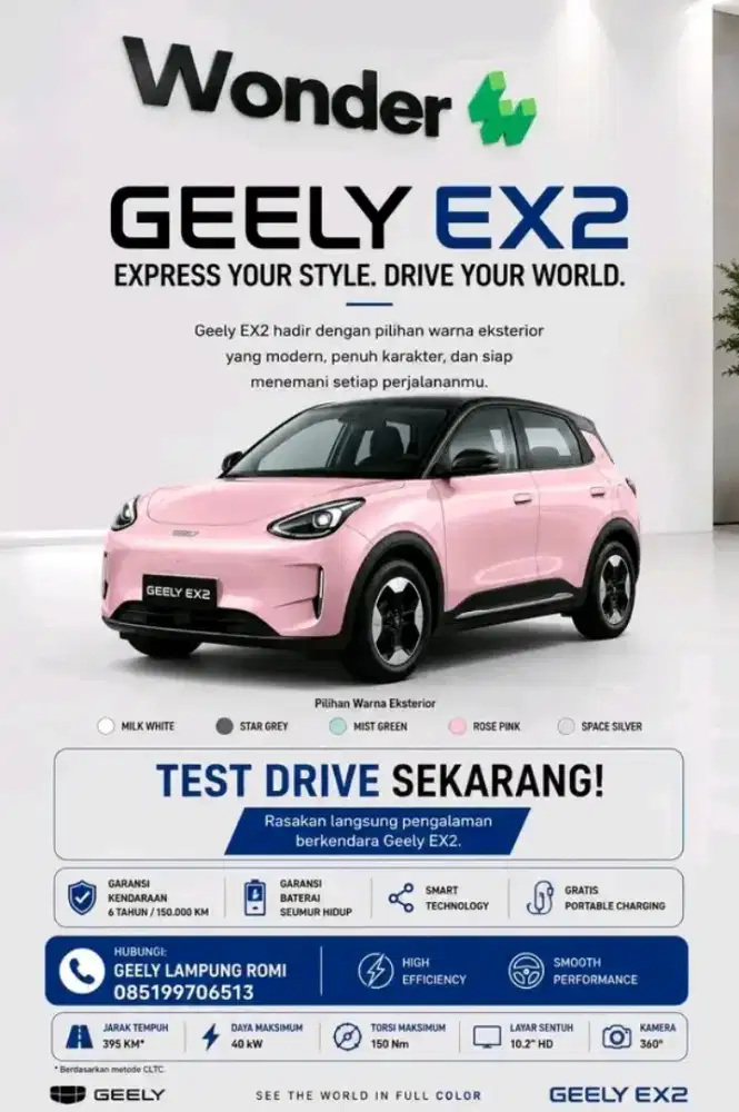 Geely ex2 max mobil ev pilihan terbaik
