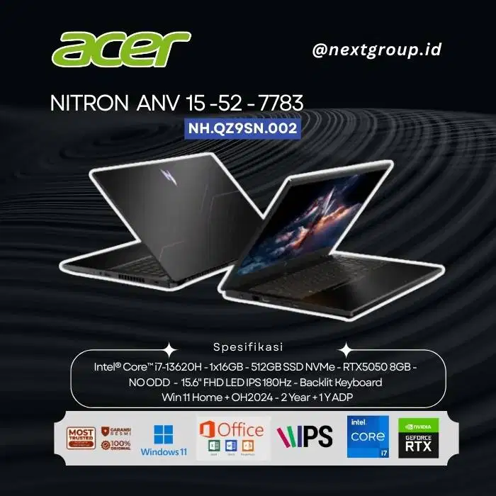 Acer Nitro V15 ANV15-52 7783 - NH.QZ9SN.002
