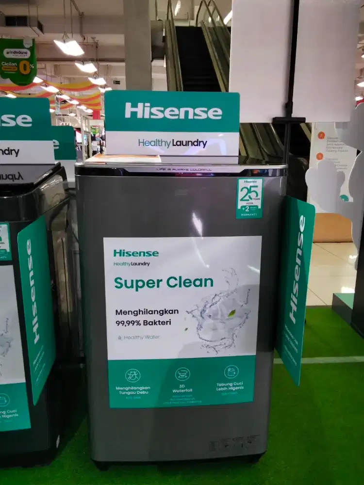 HISENSE TOP LOAD SOFT CLOSING LID DD INVERTER CYCLONE WATERFALL