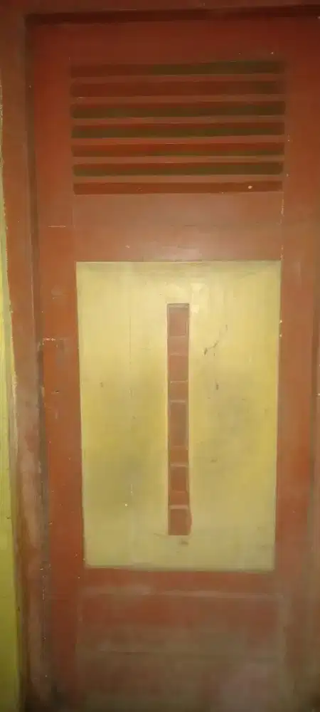 Daun pintu jati kuno atas bawah