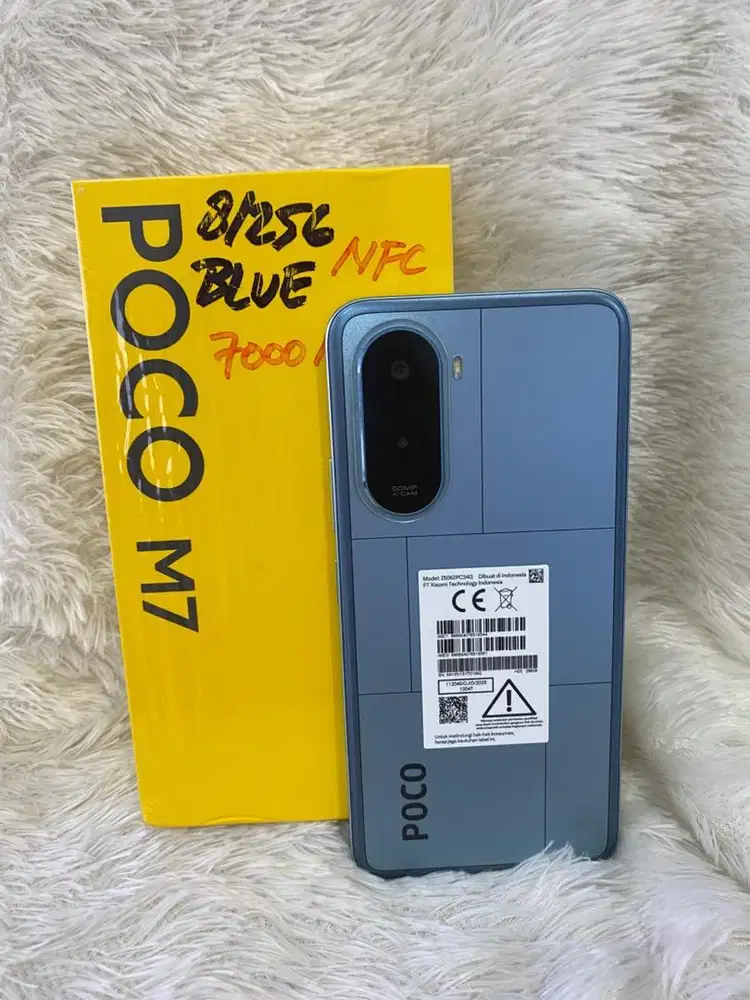 Poco M7 ram 8/256 Blue garansi september 2027#3Gcom