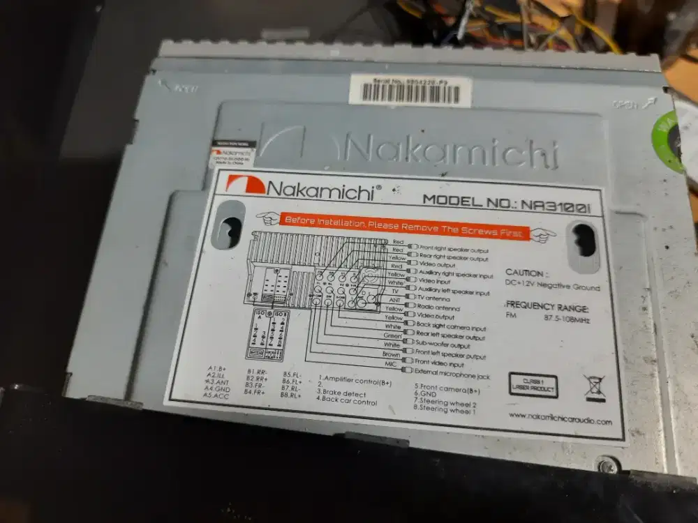 Headunit head unit nakamichi na3100i