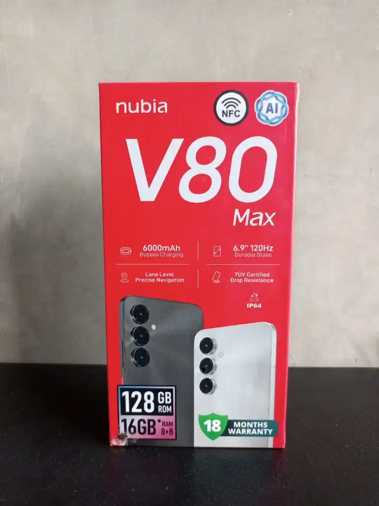 Nubia V80 RAM 8GB / ROM 128GB