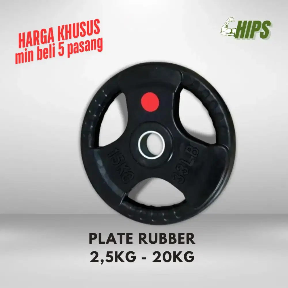 Plate rubber 2,5 kg weight plate
