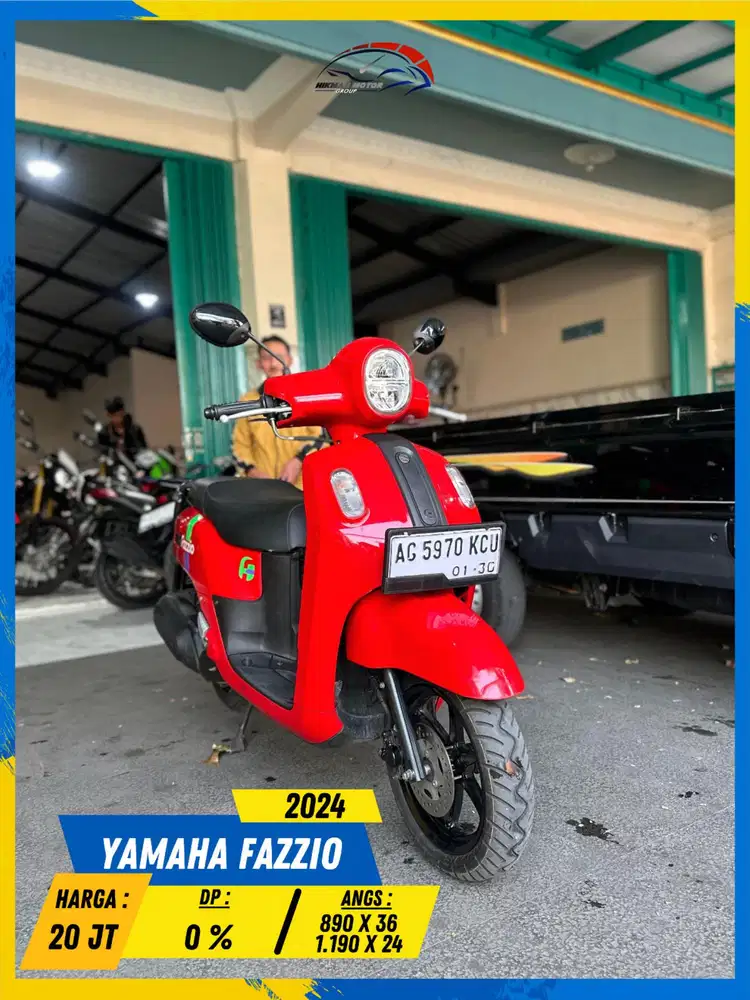 YAMAHA FAZZIO 2024 PLAT AG MURMER BOSSKU HIKMAH MOTOR KEPUH MALANG