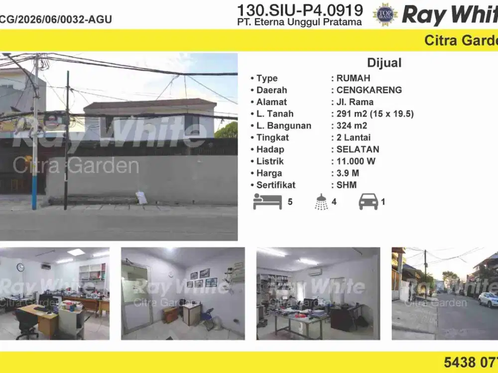 Dijual rumah siap huni, di Barat Jakarta