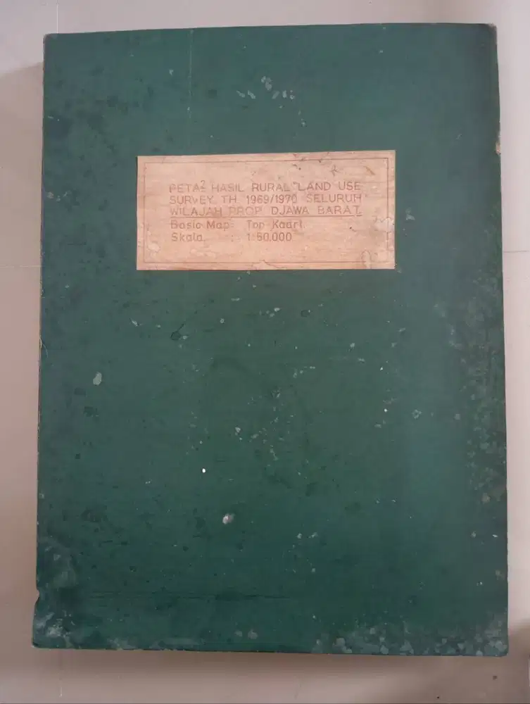 Album Peta Tata Guna Lahan Jawa Barat 1969/1970 – Koleksi Langka