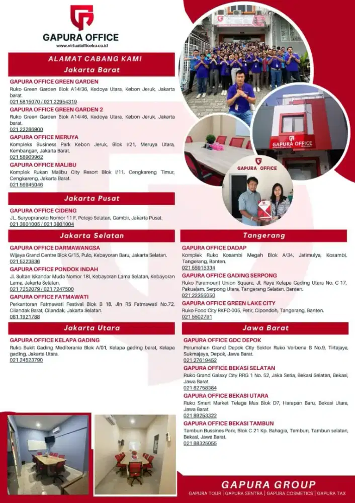 Virtual office | Privat office | Jasa Legalitas,Dll.