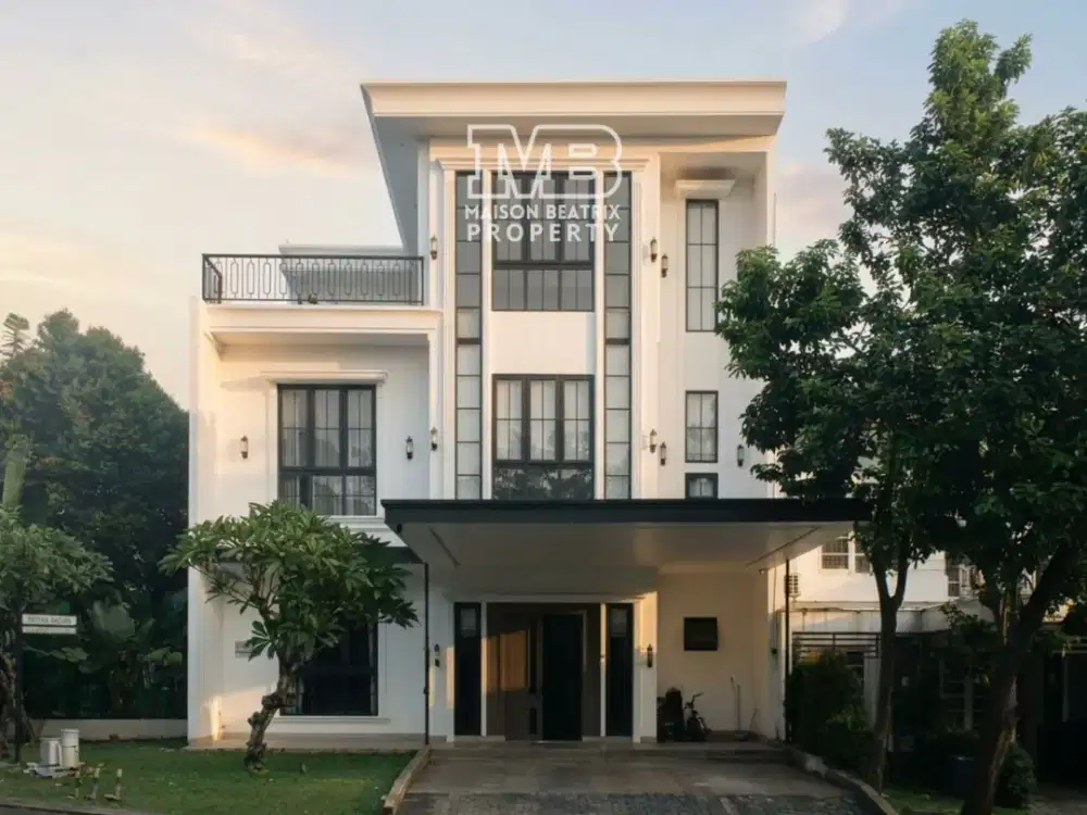 RUMAH MEWAH CLASSIC MODERN 3 LANTAI SIAP HUNI DI KOTA WISATA CIBUBUR