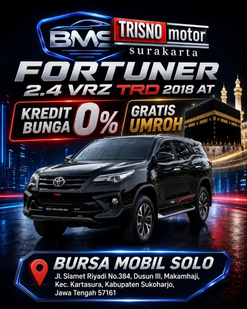 ( Dp 30 Jt) FORTUNER 2.4 VRZ TRD 2018 AT