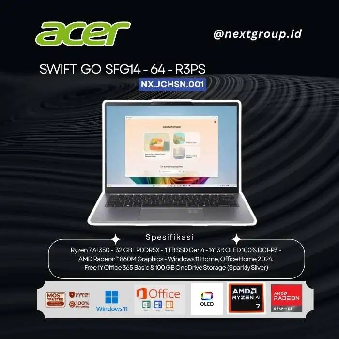 Acer Swift Go 14 AI SFG14-64 R3PS - NX.JCHSN.001