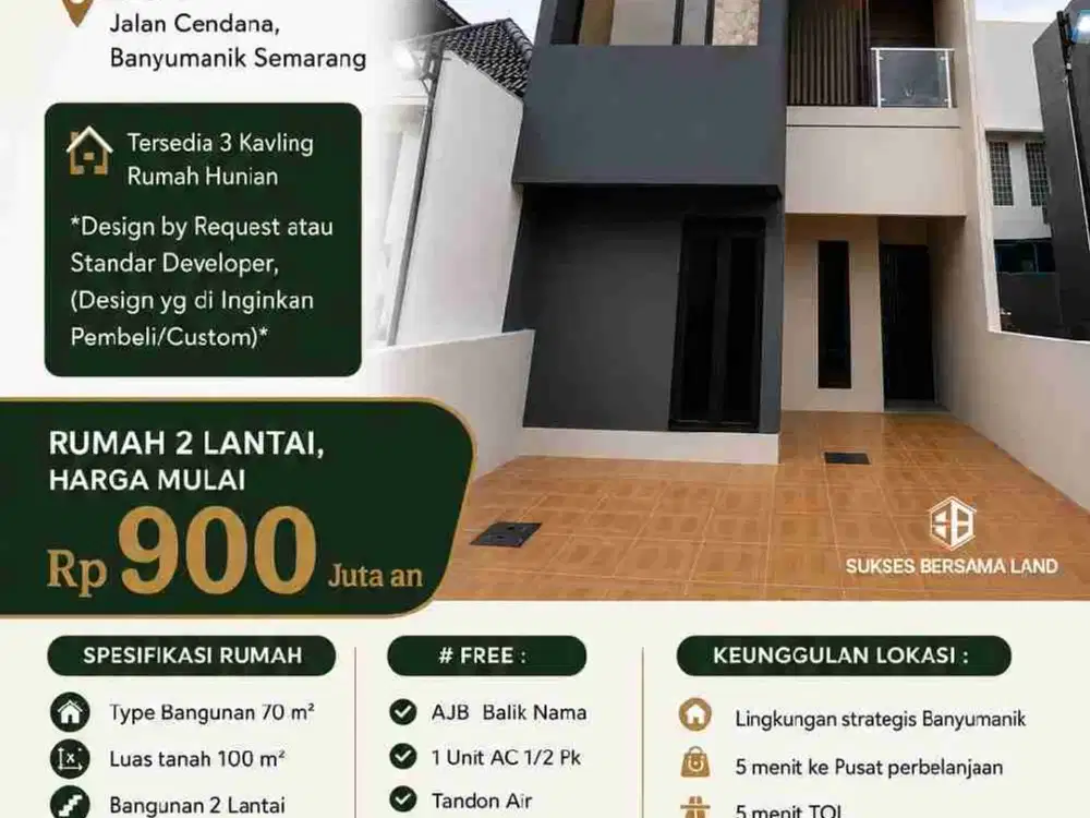 Rumah di lokasi Premium Karangrejo selangkah RS Hermina Banyumanik kota Semarang