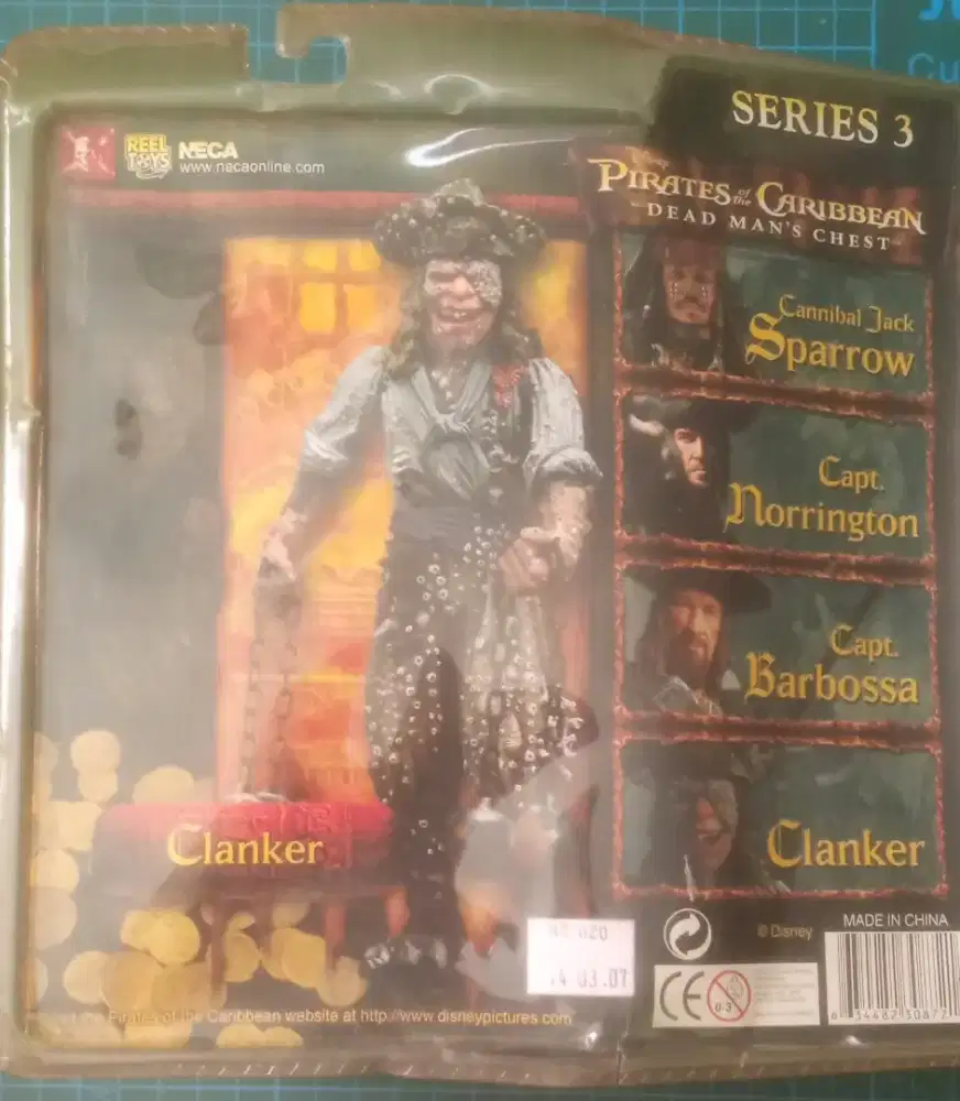 NECA Pirates of the Caribbean Dead Mans Clanker Action Figure Original