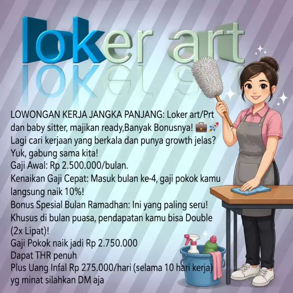 Loker art menginap cepat kerja