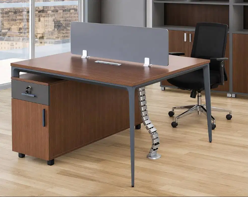 Meja Staff Plus Laci Meja Kerja Hadap