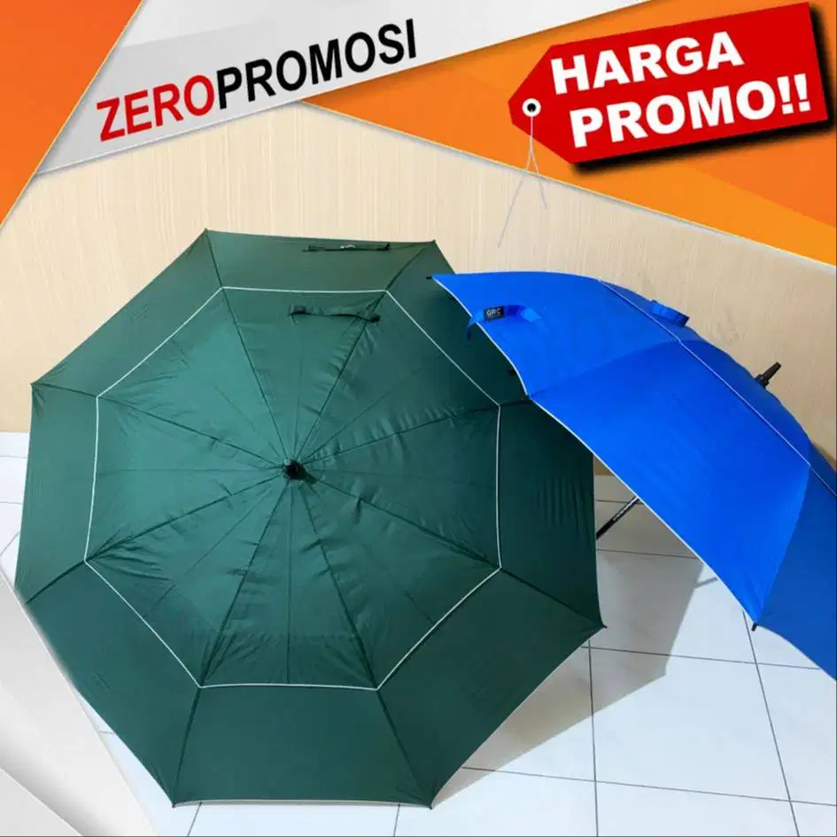 Payung Golf Jumbo Otomatis Kode 75004 Custom Logo – Souvenir Premium
