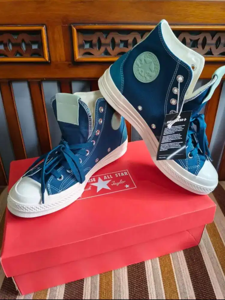 CONVERSE CHUCK 70 HI CANVAS & SUEDE BLUE