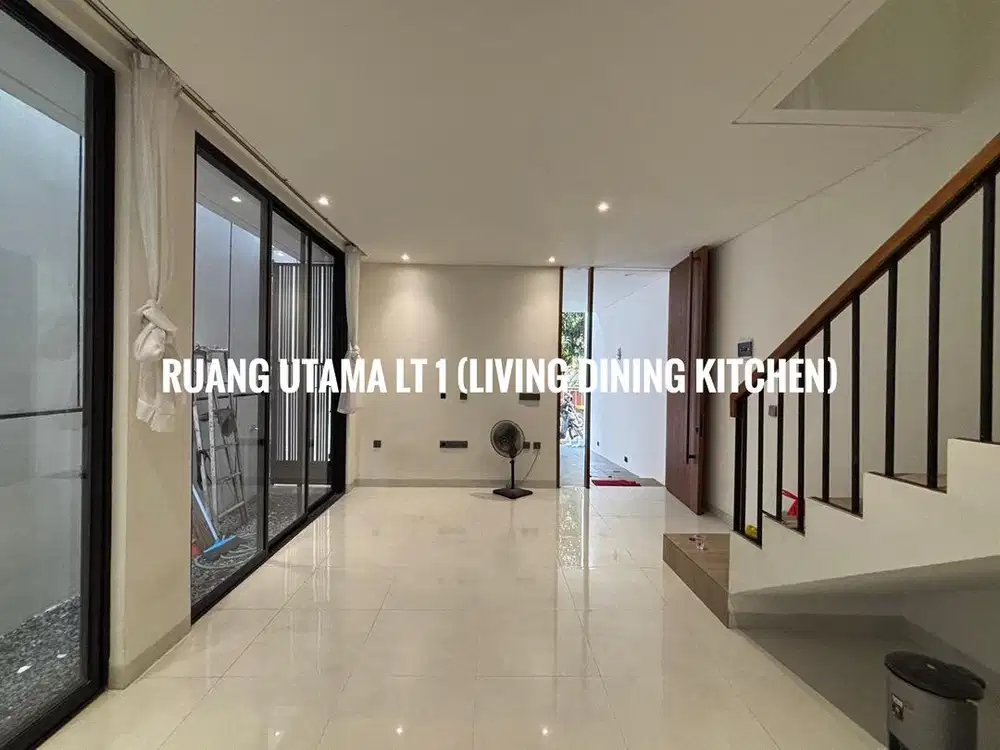 Sewa Rumah Modern 3 Lantai di Bambu Apus, Jakarta Timur!