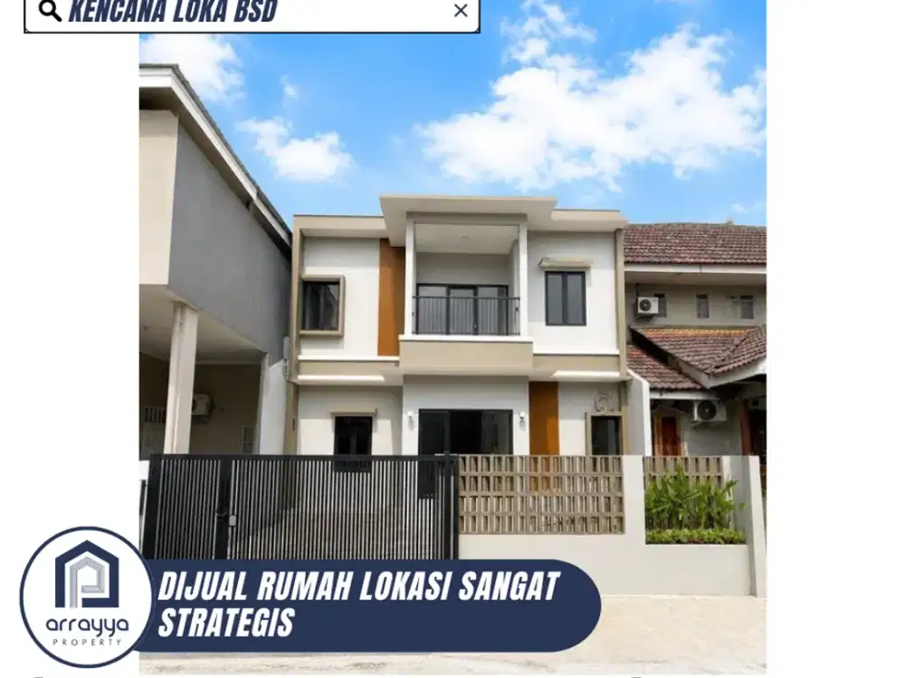 DIJUAL RUMAH MODERN CANTIK 2 LANTAI LINGKUNGAN ASRI (HRB226)