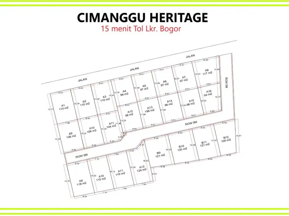 Tanah Kavling 5 Menit Universitas Ibn Khaldun Bonus SHM
