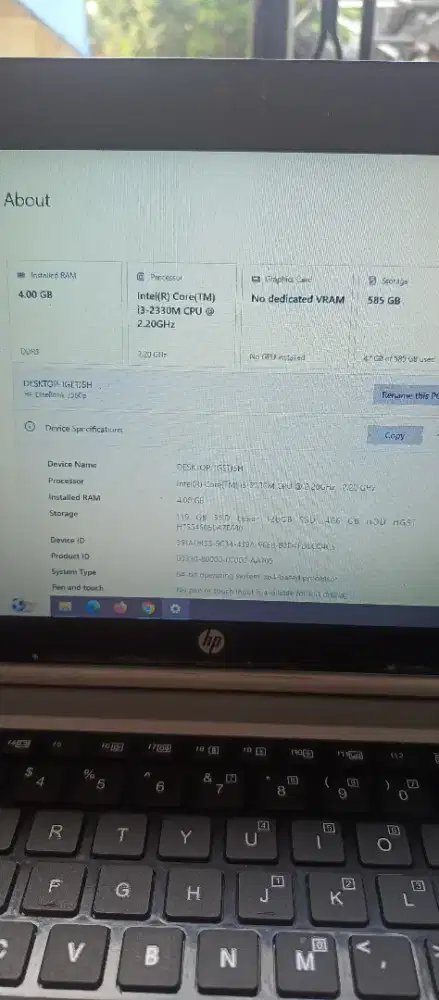 laptop hp Elitebook 2560p
