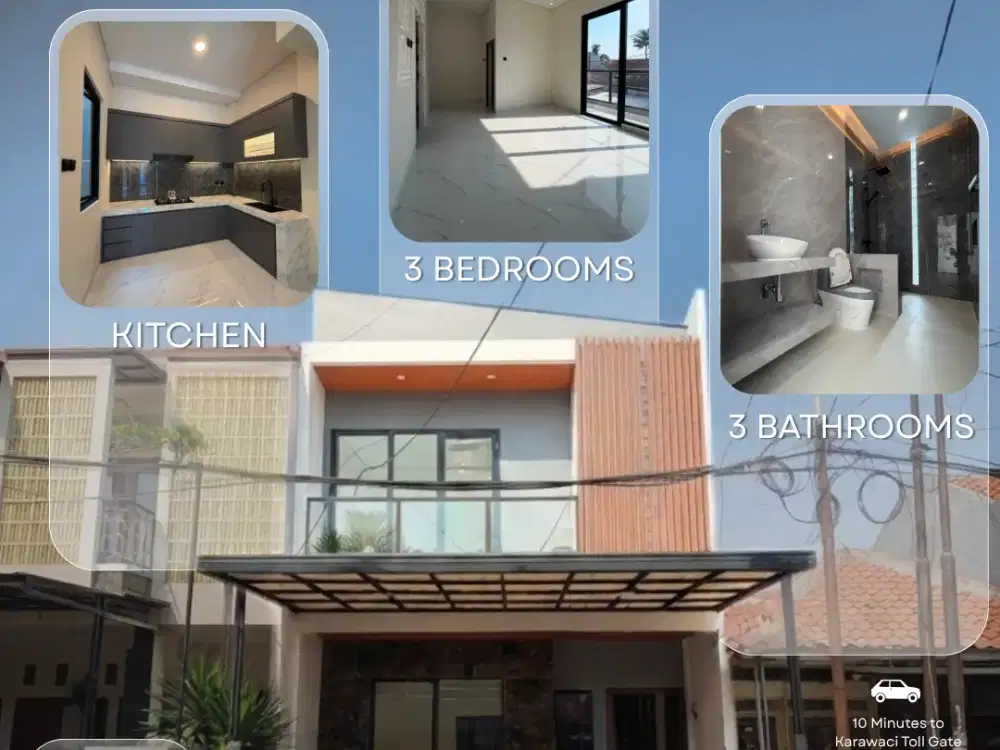 Dijual rumah modern siap huni 2 lantai di Lippo Karawaci Tangerang