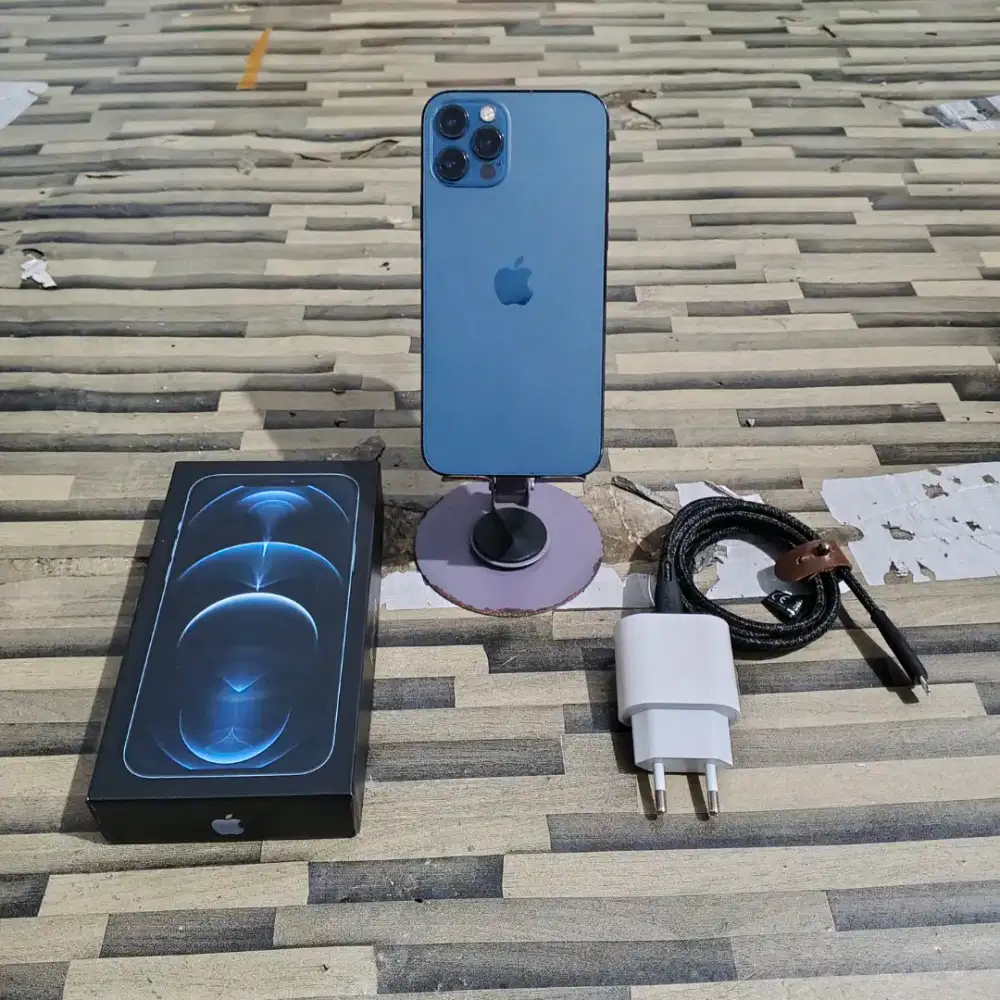 IPHONE 12 PRO 128 PACIFIC BLUE RESMI BEACUKAI DUAL SIM