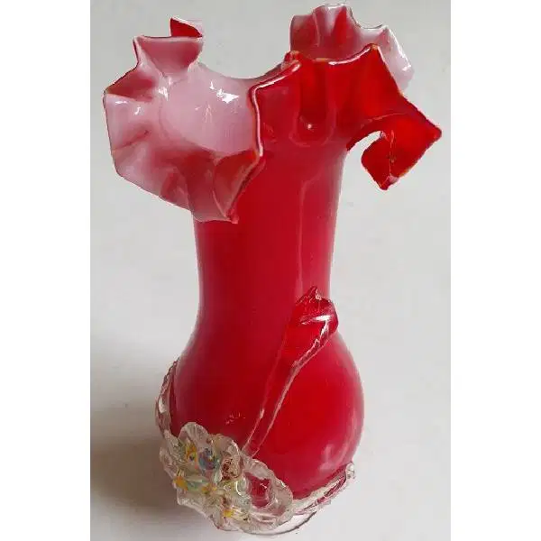 Original vintage antik vas keriting Japanese FLOWER BOUQUET
