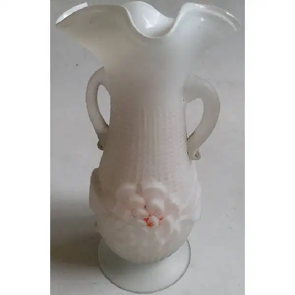 Original vintage antik vas Japanese white crystal vas zaman Djepang