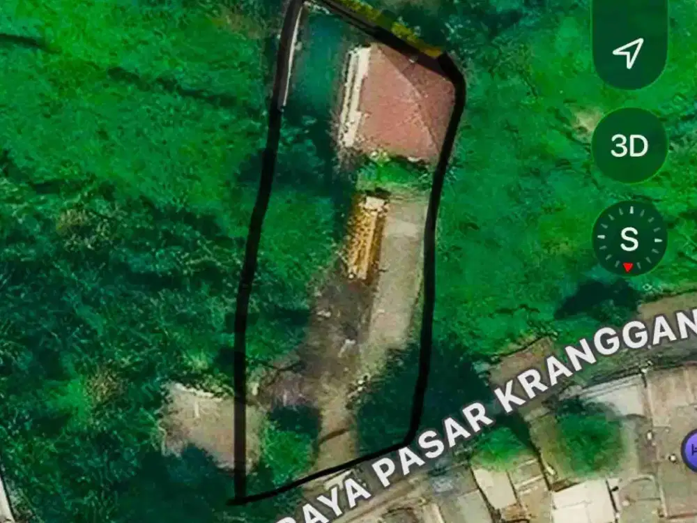 JUAL TANAH PLUS RUMAH SHM JALAN RAYA PASAR KRANGGAN COCOK BUAT SHOWROOM & GUDANG