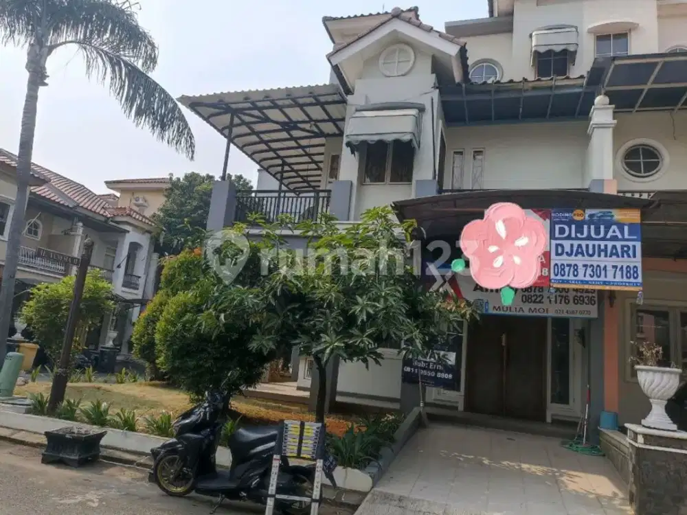 Rumah Dijual 3 Lantai Bebas Banjir 4 Kamar di Bukit Gading Mediteranian