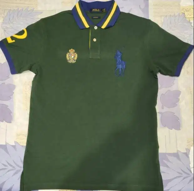 Kaos Polo Ralph Lauren Crown logo green