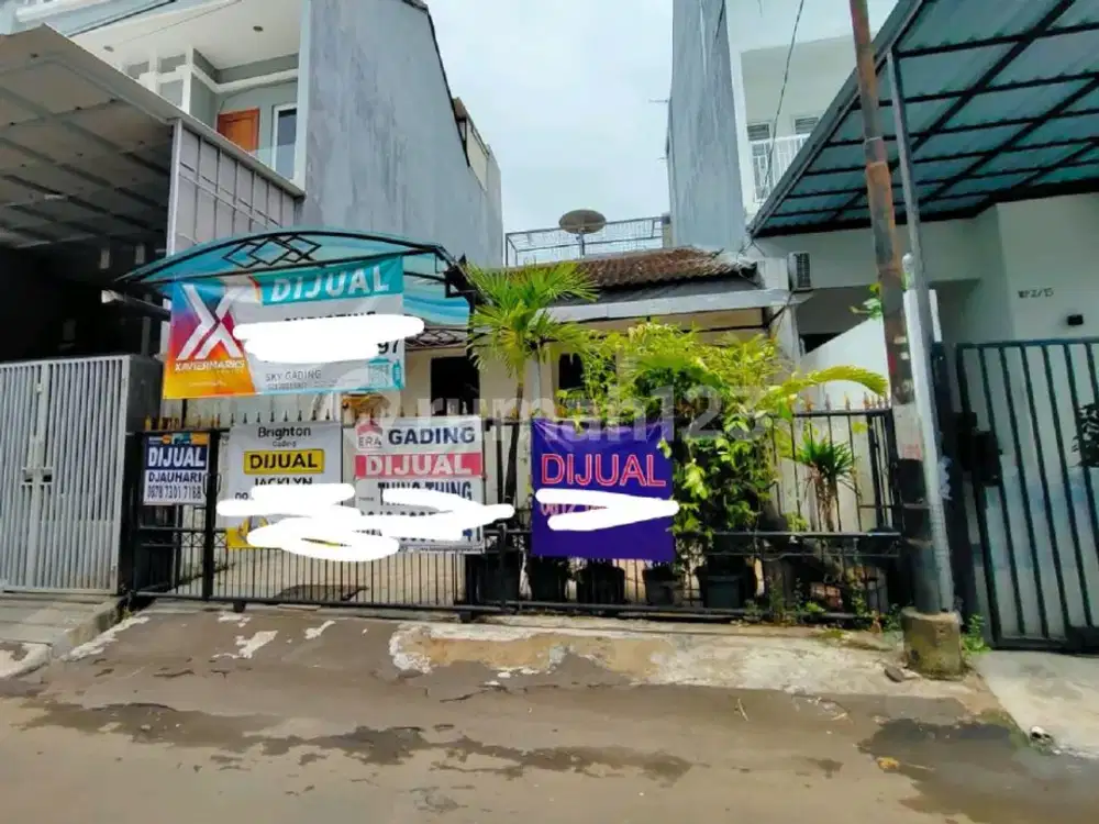 Dijual Murah Bu Rumah Tua Hitung Tanah Di Janur Kuning Kelapa Gading