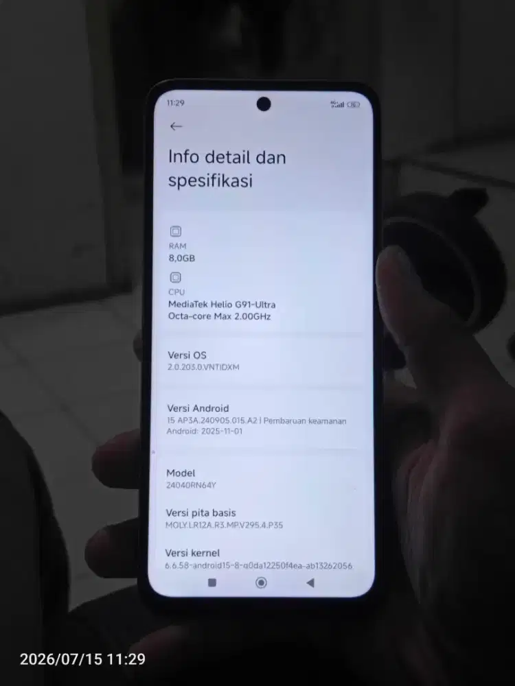 Redmi 13 ram 8 internal 128 fullset