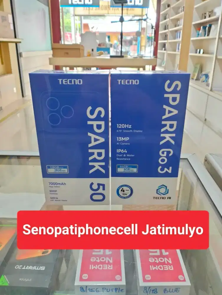 Tecno Spark GO 3 Ram 4+4/64 GB Garansi Resmi Promo!!!