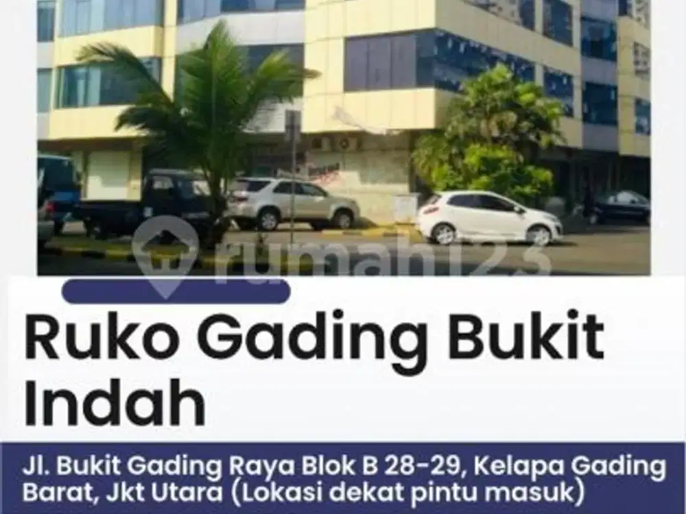 Jual Murah ,,, Ruko Gandeng Hoek 5 Lantai di Kelapa Gading