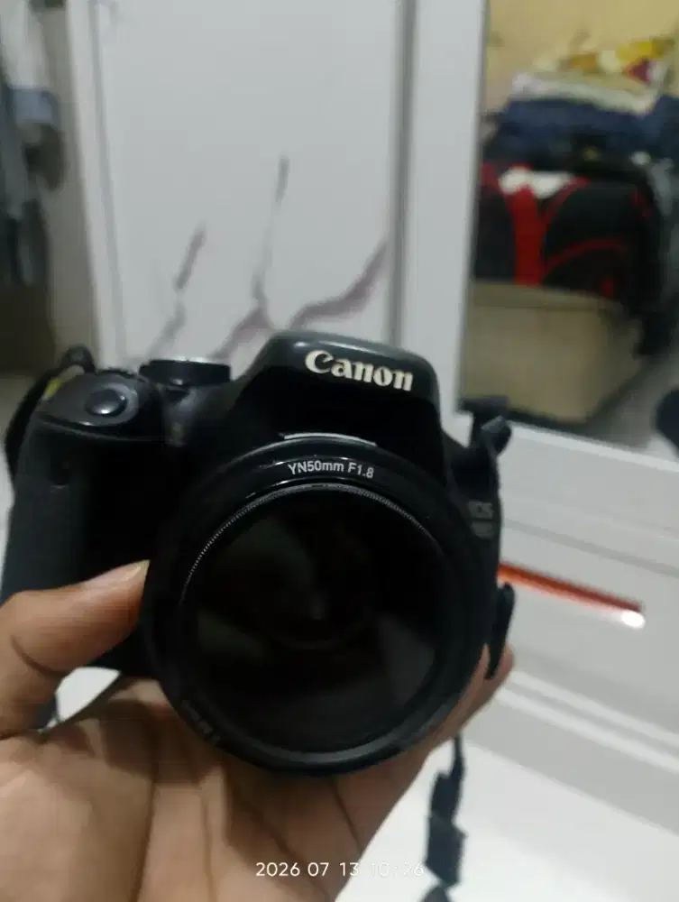 Dijual Canon 600d + lensa fixnya