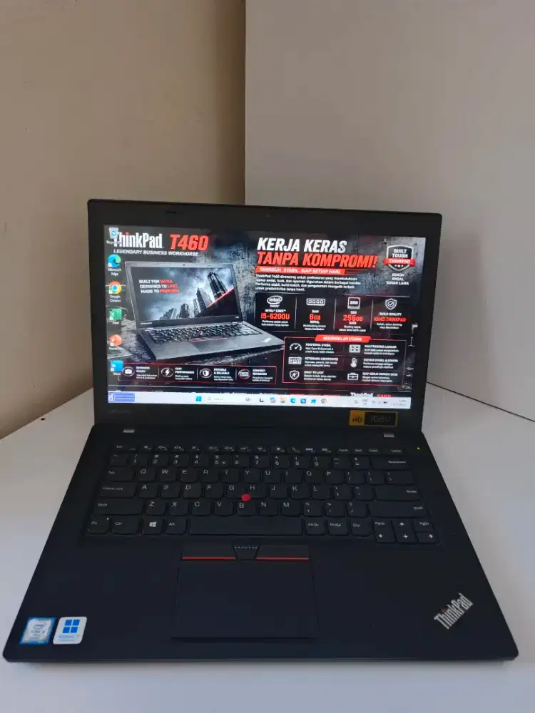 ThinkPad T460 Core i5 RAM 8GB SSD 256GB Laptop Bisnis Win11 Pro+Office