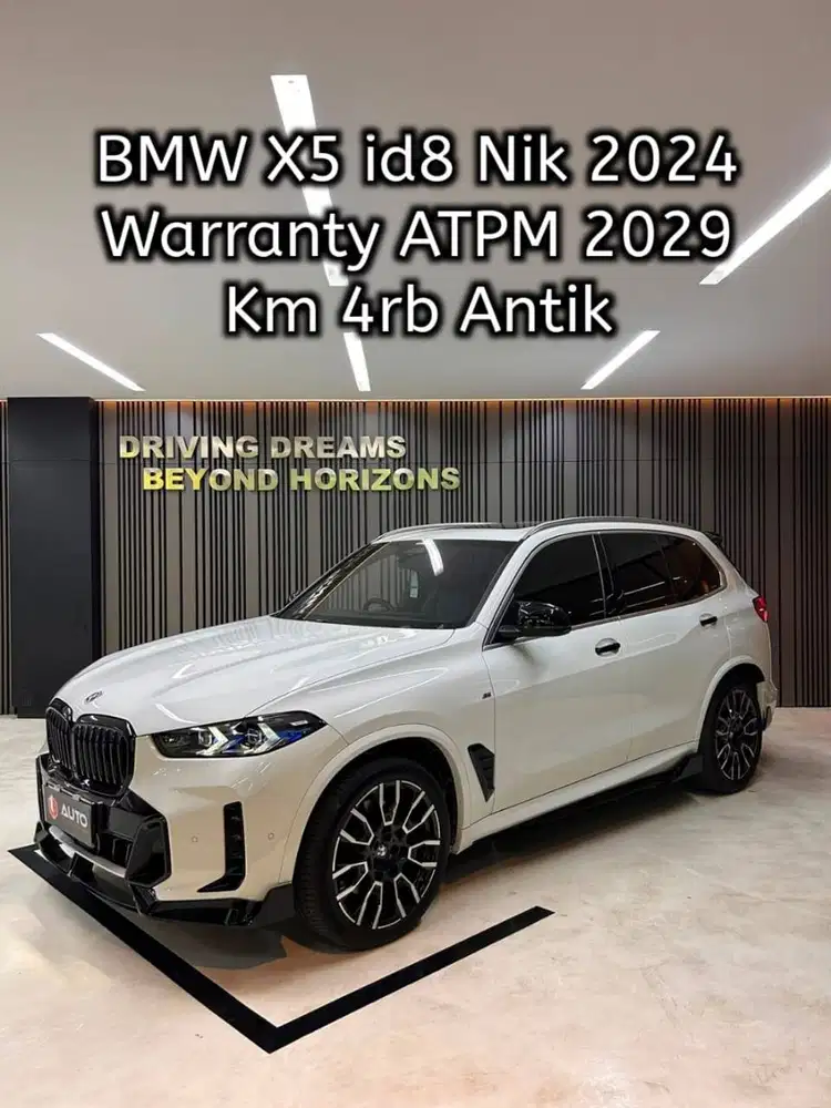 BMW X5 xDrive40i M-Sport G05 LCI AT 2025 Km4rb B533KTI Nik 2024 Putih