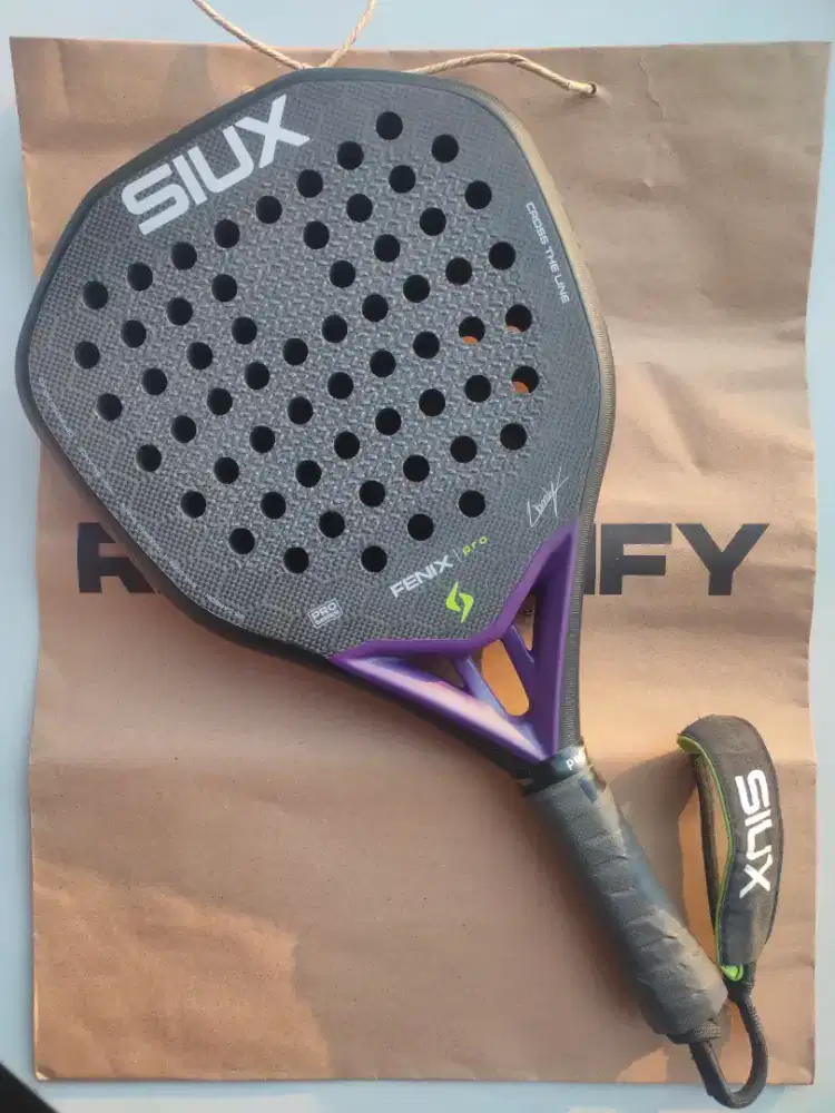 Raket Padel Second Siux Fenix Pro 6 Black 2026 Leo Augsburger
