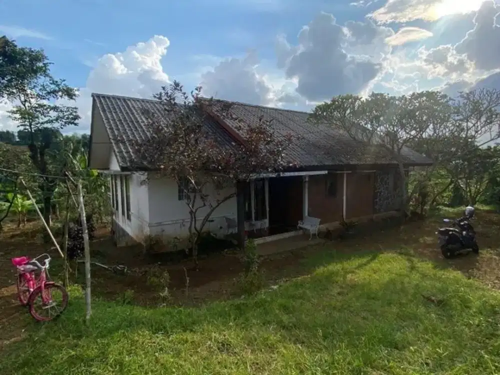 Tanah Bonus Bangunan Villa di Caringin Ciawi Bogor Cocok utk Perkebunan, Peternakan (GV)