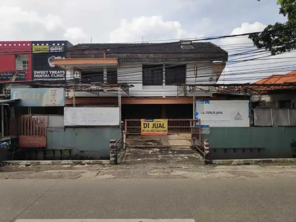 Tanah Plus Bangunan Strategis Pinggir Jalan Raya Cinere