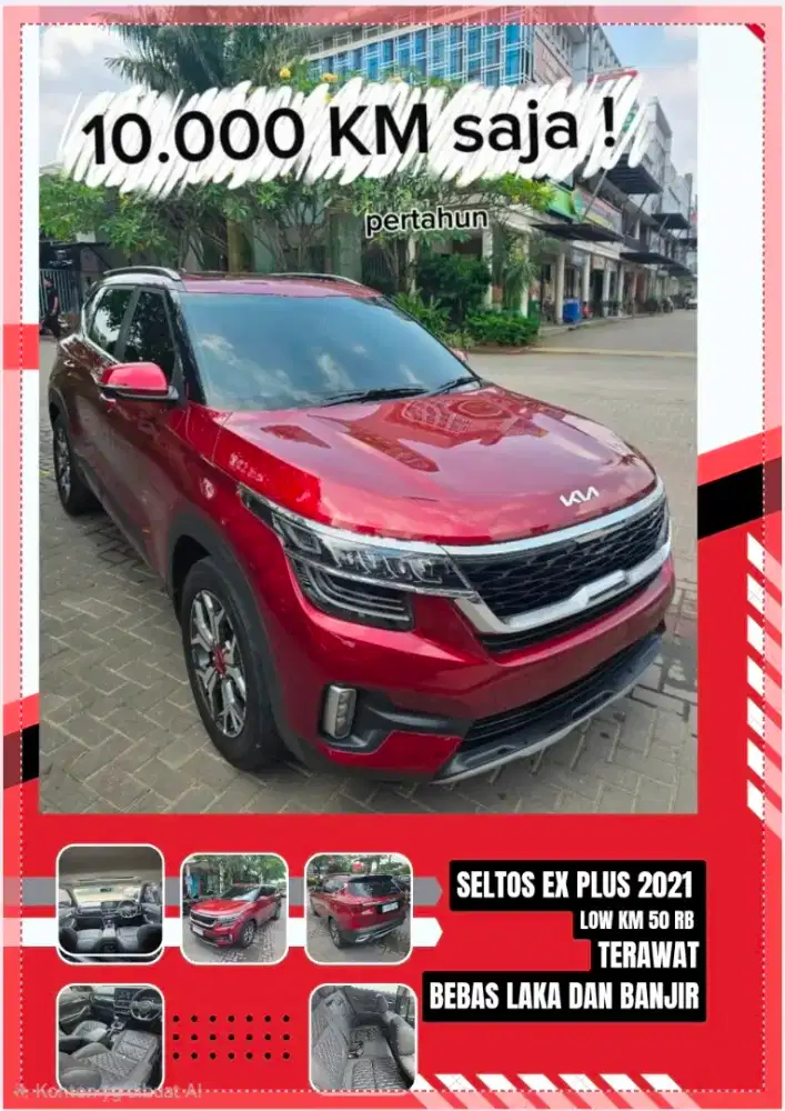 ( HARGA TUNAI ) Low Kia Seltos EX Plus 2021