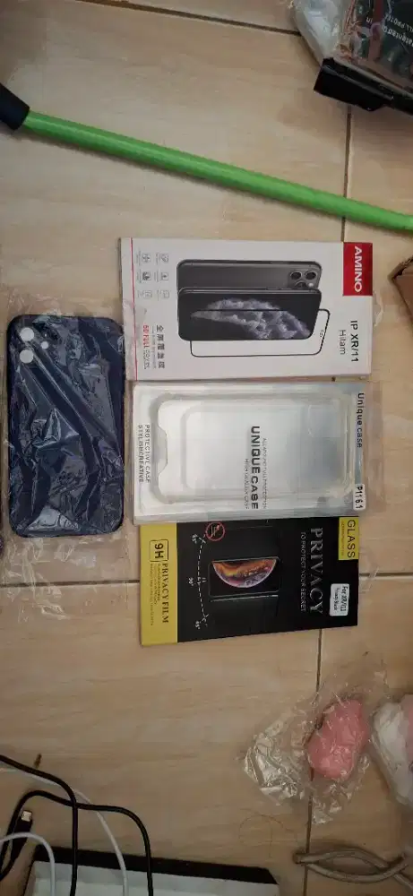 TEMPERED GLASS ND CASSING HP IPHONE 11/XR